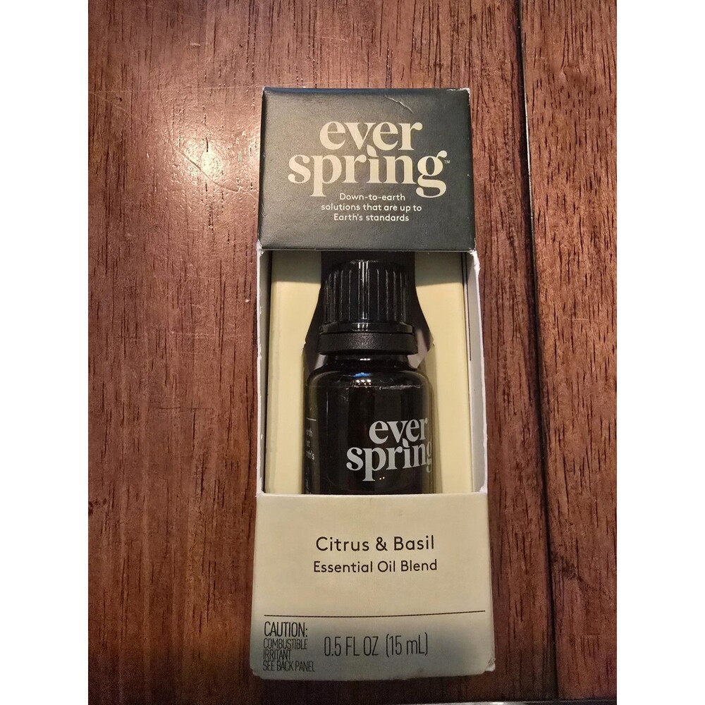 Citrus & Basil Essential Oil Blend - 0.5 fl oz - Everspring